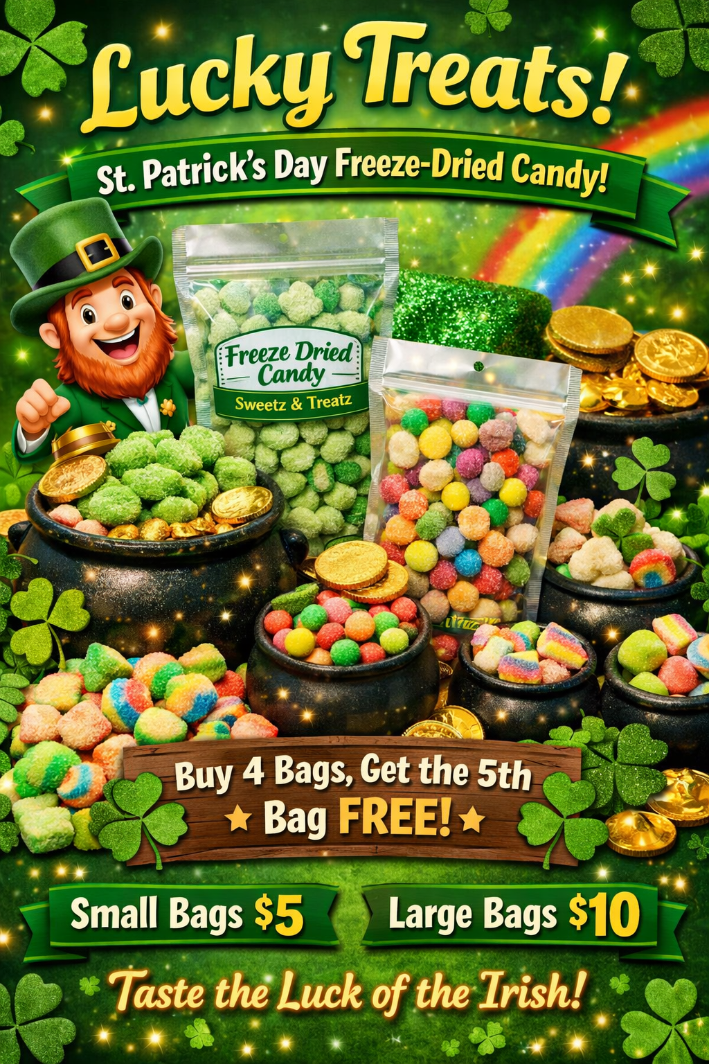 Lucky Treats: Celebrate St. Patrick’s Day with Freeze-Dried Candy
